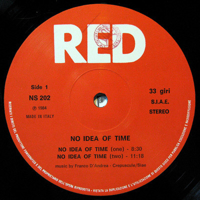 Franco D'Andrea / Barry Altschul / Mark Helias / Tino Tracanna - No Idea Of Time | Red Record (NS 202) - 3