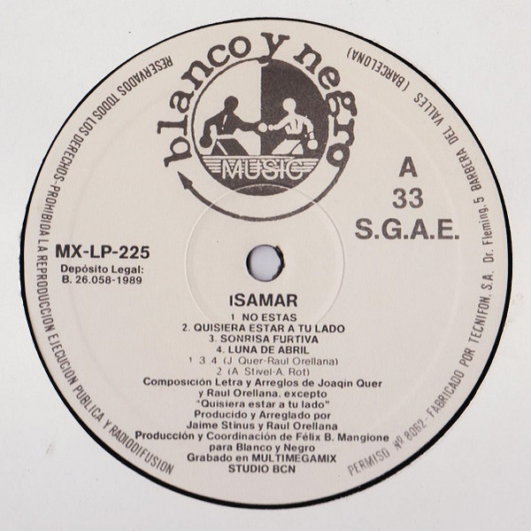 Isamar & Compañia - Sonrisa Furtiva | Blanco Y Negro (MXLP-225) - 3