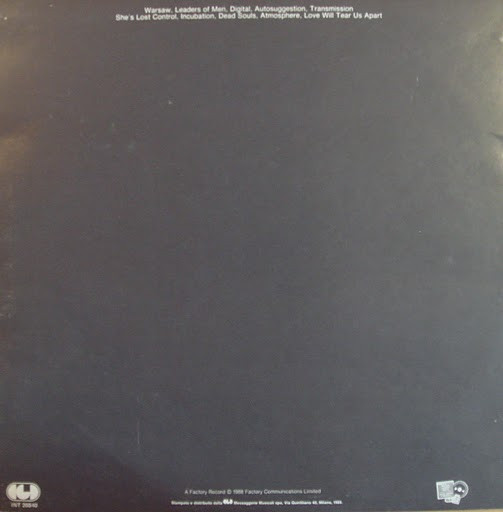 Joy Division - Substance | CGD (INT 20840) - 2