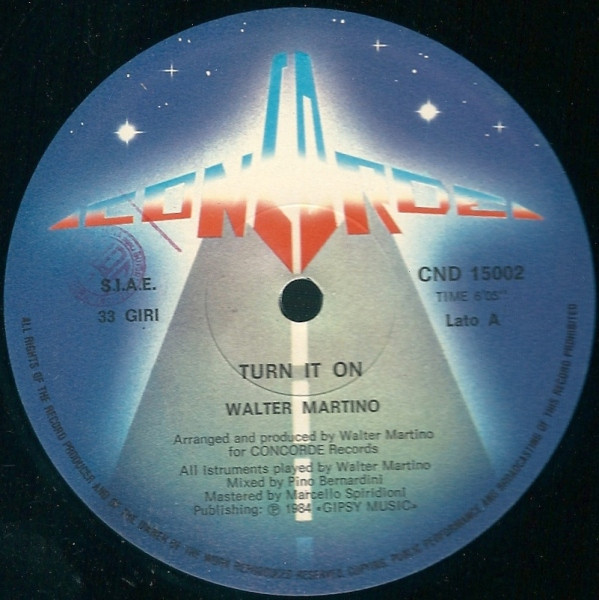 Walter Martino - Turn It On | Concorde (CND 15002) - 2