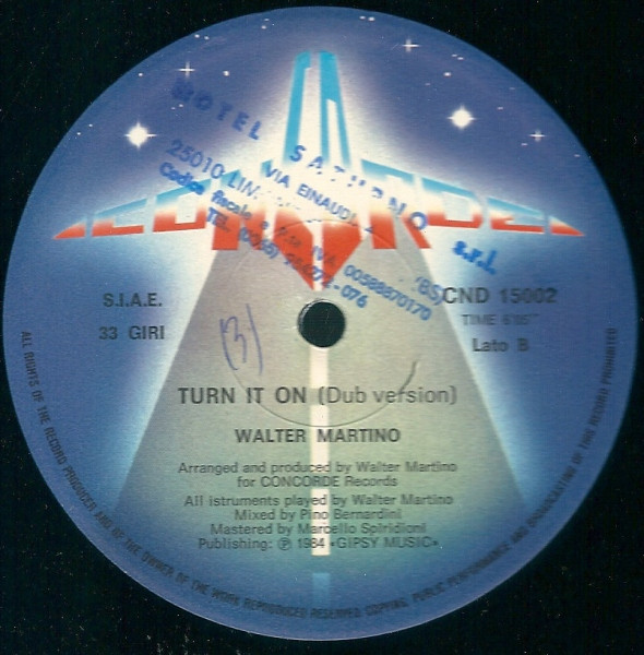 Walter Martino - Turn It On | Concorde (CND 15002) - 3