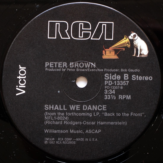 Peter Brown - Baby Gets High / Shall We Dance | RCA Victor (PD-13357) - 4