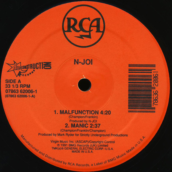 N-Joi - Malfunction | RCA (07863 62006-1)