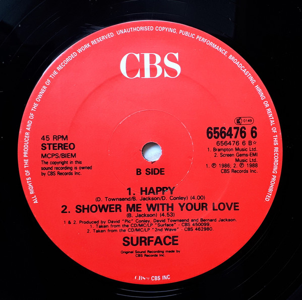 Surface - The First Time | CBS (656476 6) - 4