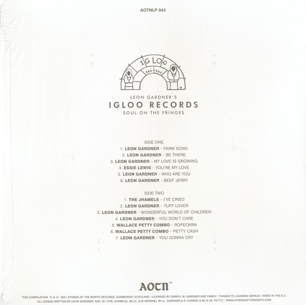 Various - Leon Gardner's Igloo Records (Soul On The Fringes) | Igloo Records (AOTNLP 043) - 2