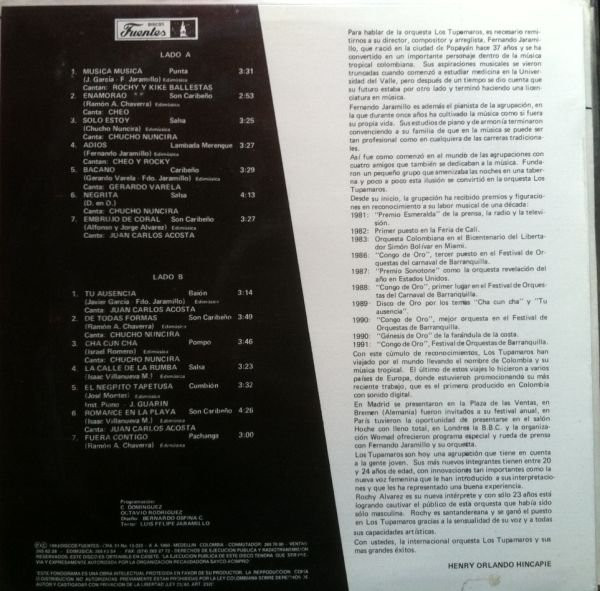 Los Tupamaros - El Show De Los Tupamaros | Discos Fuentes (LP.201845) - 2 Los Tupamaros - El Show De Los Tupamaros | Discos Fuentes (LP.201845) - 2