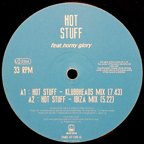 Hot Stuff Feat. Horny Glory - Hot Stuff | Acid Test (DMD AT 015-12)
