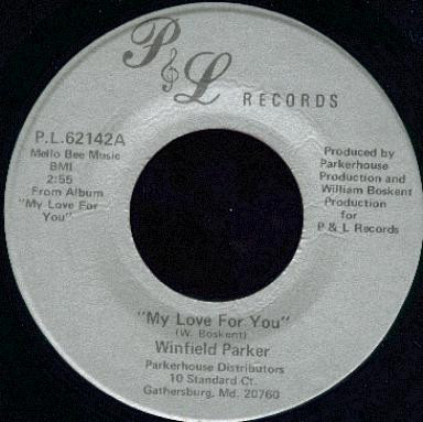 Winfield Parker - My Love For You | P & L Records (P.L.62142) - main