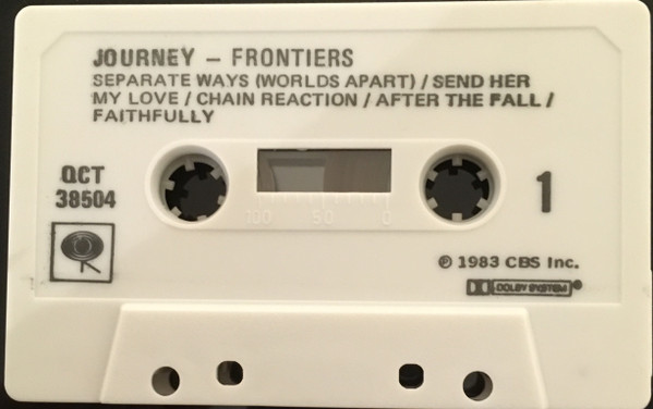 Journey - Frontiers [Cassette] | Columbia (QCT 38504) - 3