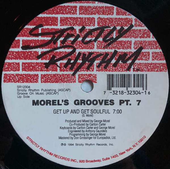 George Morel - Morel's Grooves Pt. 7 | Strictly Rhythm (SR12304) - main