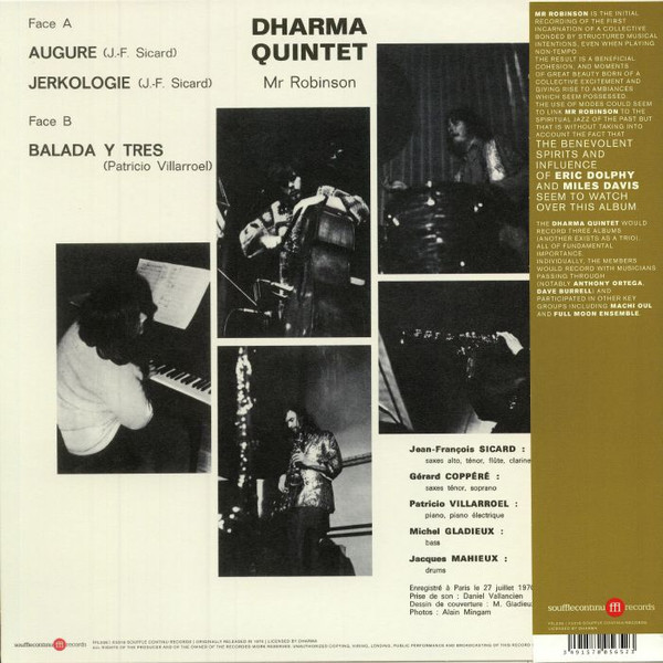 Dharma Quintet - Mr Robinson | SouffleContinu Records (FFL038) - 2