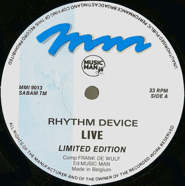 Rhythm Device - Live | Music Man Records (MMI 9013) - main