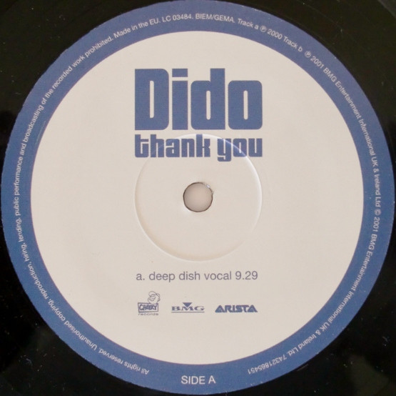 Dido - Thank You | BMG (74321 865451) - 3