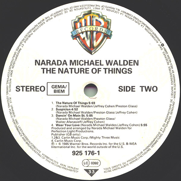 Narada Michael Walden - The Nature Of Things | Warner Bros. Records (925 176-1) - 3 Narada Michael Walden - The Nature Of Things | Warner Bros. Records (925 176-1) - 3