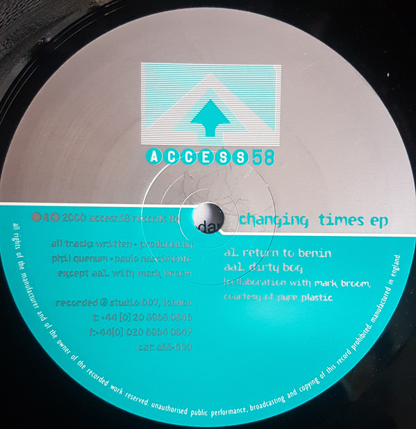 Access 58 - Changing Times EP | Access 58 (A58 009) - main
