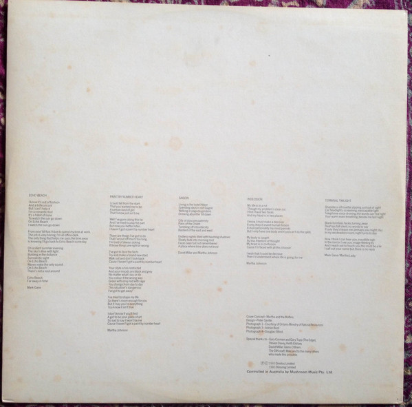 Martha And The Muffins - Metro Music | Dindisc (L 37328) - 4 Martha And The Muffins - Metro Music | Dindisc (L 37328) - 4