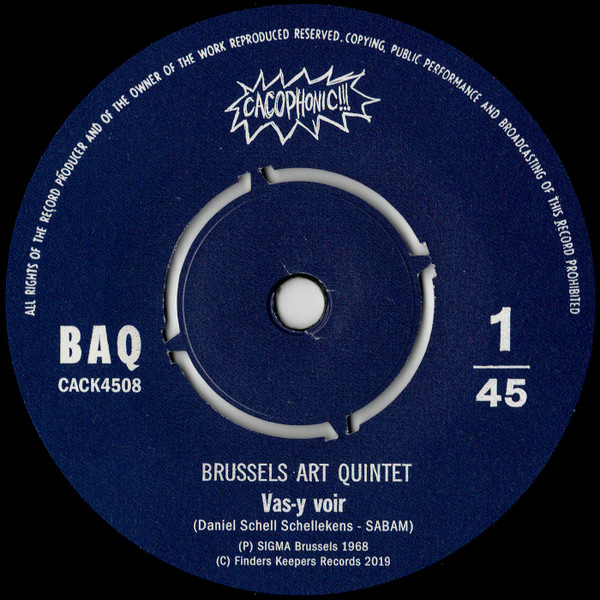 Brussels Art Quintet - Voir / Four Paul S. | Cacophonic (CACK4508) - 3