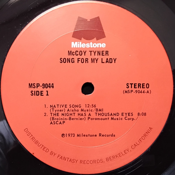 McCoy Tyner - Song For My Lady | Milestone (MSP 9044) - 3 McCoy Tyner - Song For My Lady | Milestone (MSP 9044) - 3
