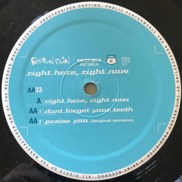 Fatboy Slim - Right Here, Right Now | Skint (667149 6) - 3