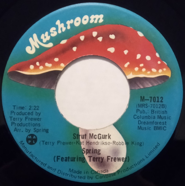 Spring Featuring Terry Frewer - I Wish I Could Forget | Mushroom Records (M-7012) - 2