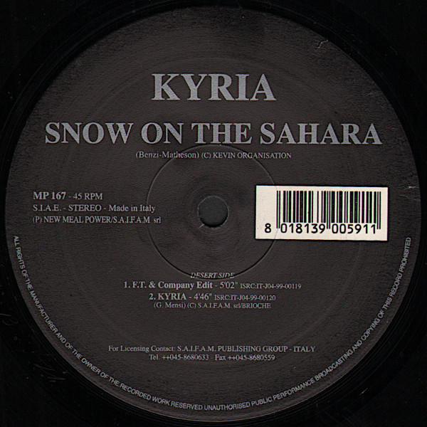 Kyria - Snow On The Sahara | New Meal Power (MP 167) - 2 Kyria - Snow On The Sahara | New Meal Power (MP 167) - 2