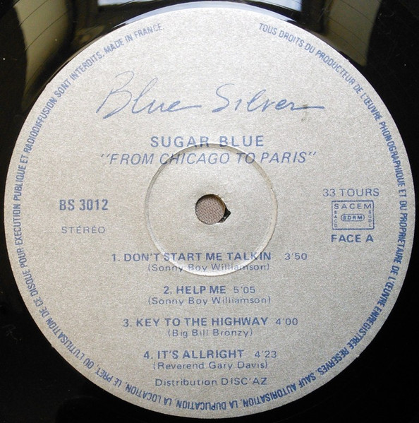 Sugar Blue - From Chicago To Paris | Blue Silver (BS 3012) - 4 Sugar Blue - From Chicago To Paris | Blue Silver (BS 3012) - 4