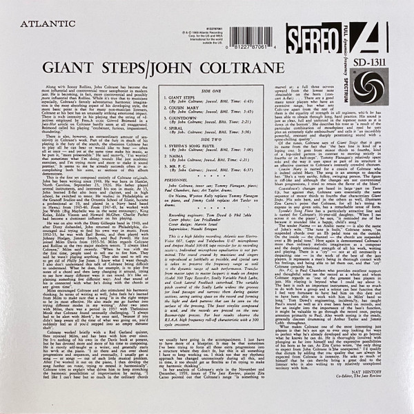 John Coltrane - Giant Steps | Atlantic (1311) - 2