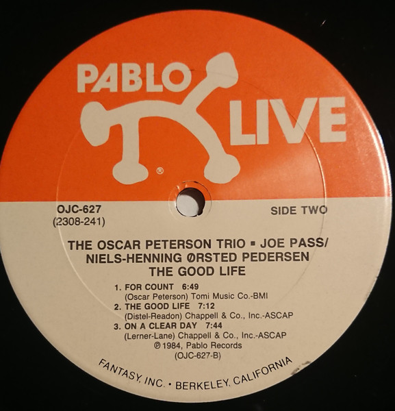 The Oscar Peterson Trio - The Good Life | Original Jazz Classics (OJC-627) - 4
