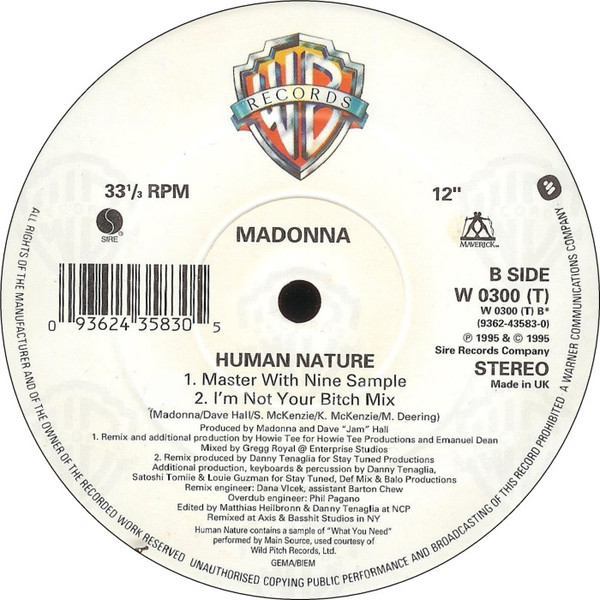 Madonna - Human Nature | Maverick (WO300T) - 4