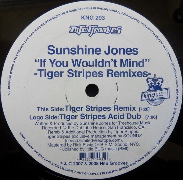 Sunshine Jones - If You Wouldn't Mind (Tiger Stripes Remixes) | Nite Grooves (KNG 293)