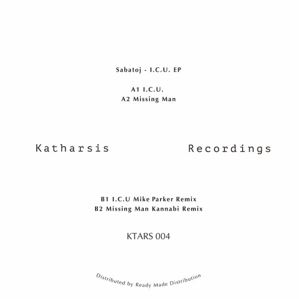Sabatoj - I.C.U. EP | Katharsis Recordings (KTARS 004) - 4