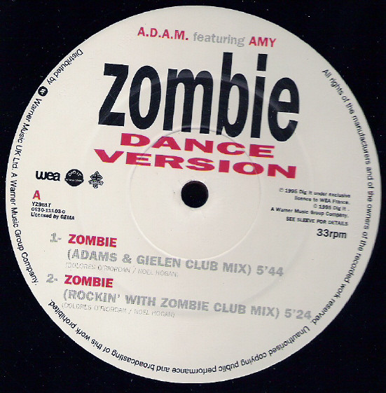 A.D.A.M. Featuring Amy - Zombie (Dance Version) | Eternal (YZ951T) - 3
