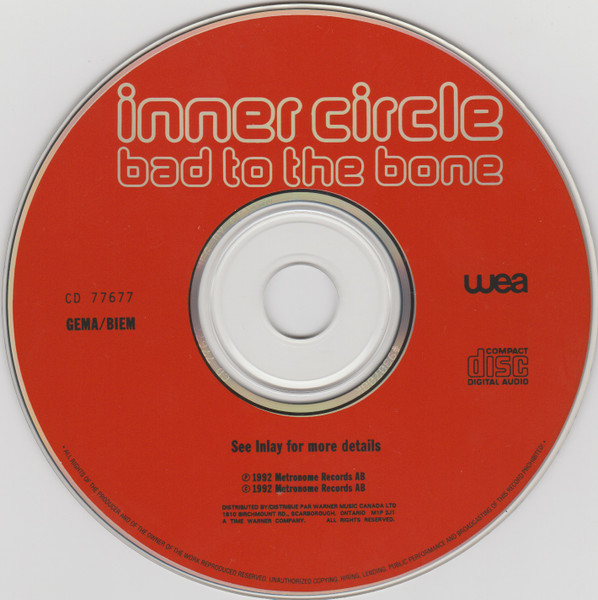 Inner Circle - Bad To The Bone | WEA (CD 77677) - 3