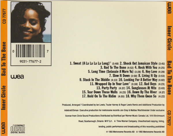 Inner Circle - Bad To The Bone | WEA (CD 77677) - 2