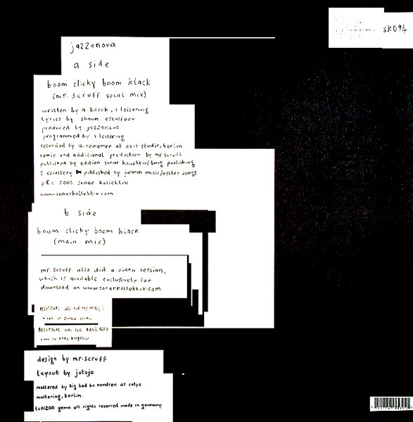 Jazzanova - Boom Clicky Boom Klack | Sonar Kollektiv (SK094) - 2 Jazzanova - Boom Clicky Boom Klack | Sonar Kollektiv (SK094) - 2