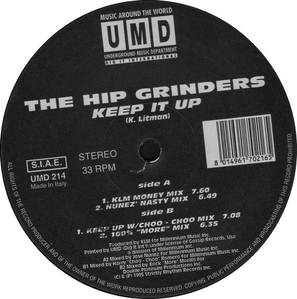 The Hipgrinders - Keep It Up | Underground Music Department (UMD) (UMD 214)