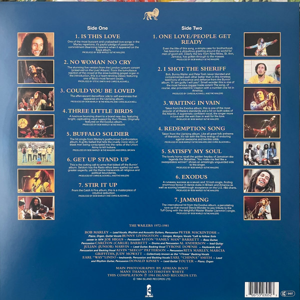Bob Marley & The Wailers - Legend - The Best Of Bob Marley And The Wailers | Island Records (0600753030523) - 2