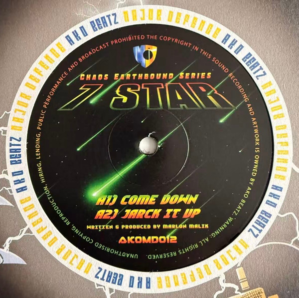 7 Star - Come Down / Jarck It Up | AKO Major Defence (AKOMD012) - main