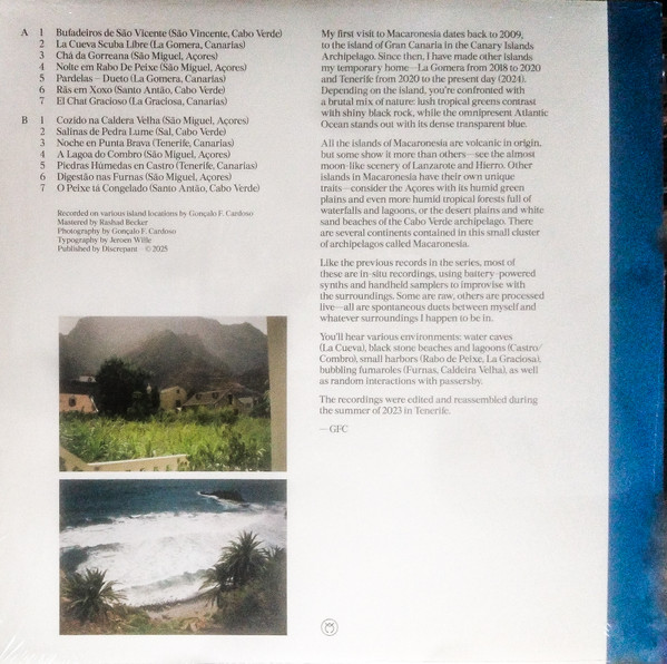 Gonçalo F Cardoso - Impressões De Várias Ilhas (Recordings From Macaronésia: Canary Islands, Açores And Cabo Verde By Gonçalo F. Cardoso) | Discrepant (CREP107) - 2 Gonçalo F Cardoso - Impressões De Várias Ilhas (Recordings From Macaronésia: Canary Islands, Açores And Cabo Verde By Gonçalo F. Cardoso) | Discrepant (CREP107) - 2