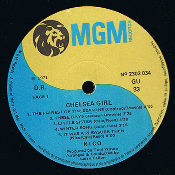 Nico - Chelsea Girl | MGM Records (2303 034) - 3