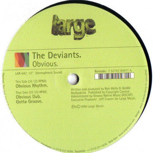 The Deviants - Obvious | Large Records (LAR-047)