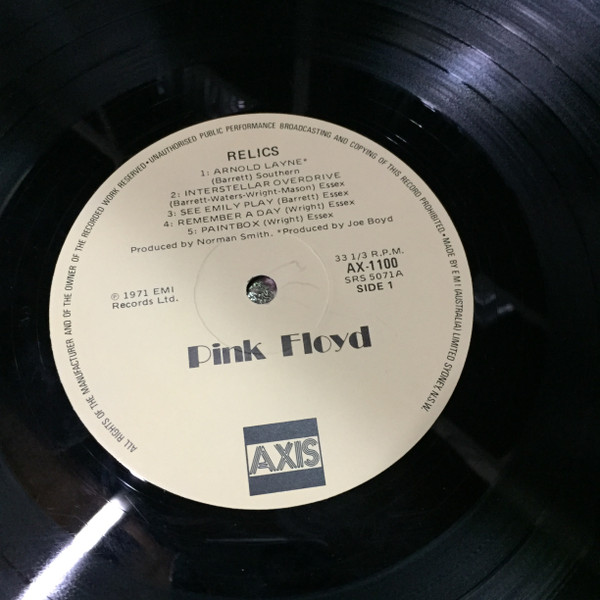 Pink Floyd - Relics (A Bizarre Collection Of Antiques And Curios) | Axis (AX.1100) - 3