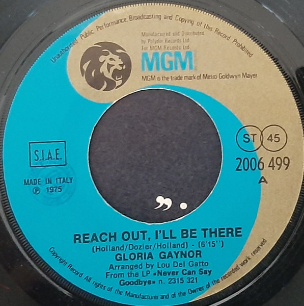 Gloria Gaynor - Reach Out, I'll Be There | MGM Records (2006 499) - 3