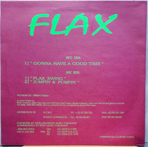 Flax - Gonna Have A Good Time | Jinx Records (JX-360) - 2 Flax - Gonna Have A Good Time | Jinx Records (JX-360) - 2