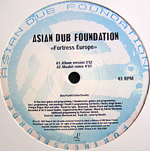 Asian Dub Foundation - Fortress Europe | Labels (VISA 8789) Asian Dub Foundation - Fortress Europe | Labels (VISA 8789)
