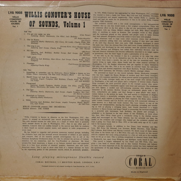 Willis Conover - House Of Sounds, Volume 1 | Vogue (LVA 9008) - 2