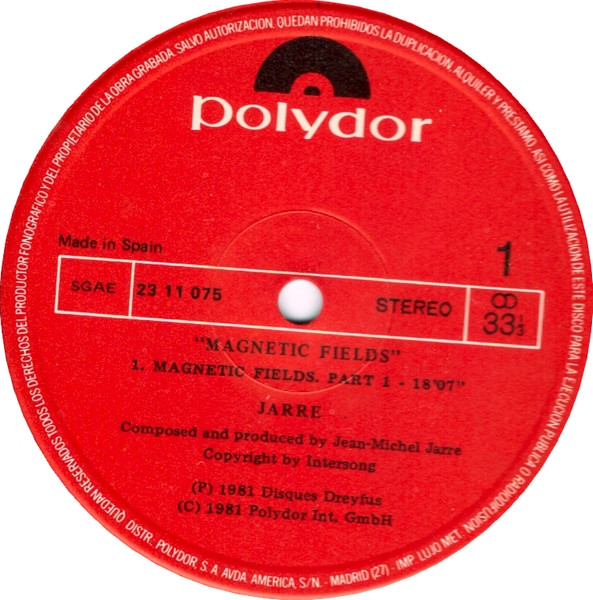 Jean-Michel Jarre - Magnetic Fields | Polydor (23 11 075) - 3