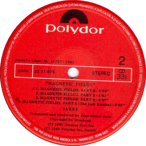 Jean-Michel Jarre - Magnetic Fields | Polydor (23 11 075) - 4