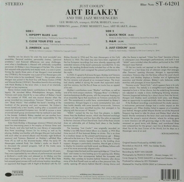 Art Blakey & The Jazz Messengers - Just Coolin' | Blue Note (00602508650239) - 2
