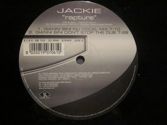 Jackie - Rapture | Dream Beat (DB 103) Jackie - Rapture | Dream Beat (DB 103)
